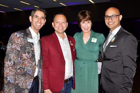 Panza Maurer attorney Jon Harris Maurer attends the Gala with State Representative Carlos Guillermo Smith, former Congresswoman Gwen Graham, and Jerrick Mediavilla.